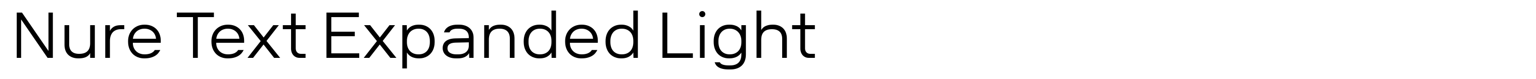 Nure Text Expanded Light